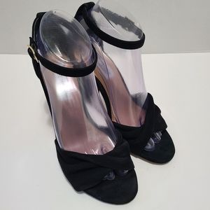 Steve Madden Women's Clever‎ Black Chunky Heels Size 8M